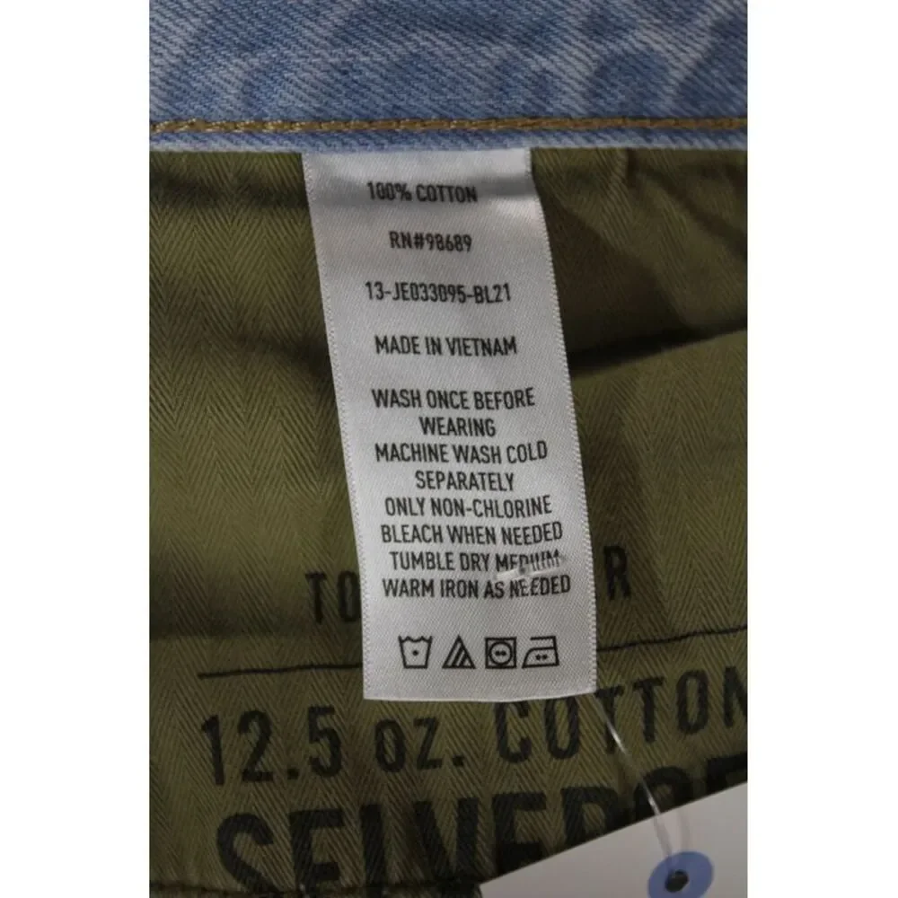 Todd Snyder Mens Straight Jeans Light Blue Button Cotton Size 31